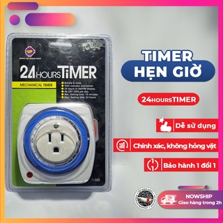[Bảo hành] Ổ cắm hẹn giờ tự động - Timer hẹn giờ thông minh D-020 chạy cơ chuyên dụng cho thủy sinh  [Tép Xinh Aqua]