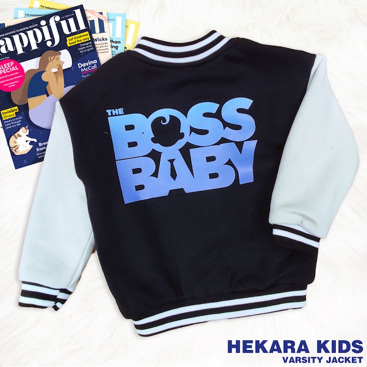 _ Áo khoác Varsity trẻ em họa tiết chất nỉ cao cấp Hekara Kids - Bomber /Varsity