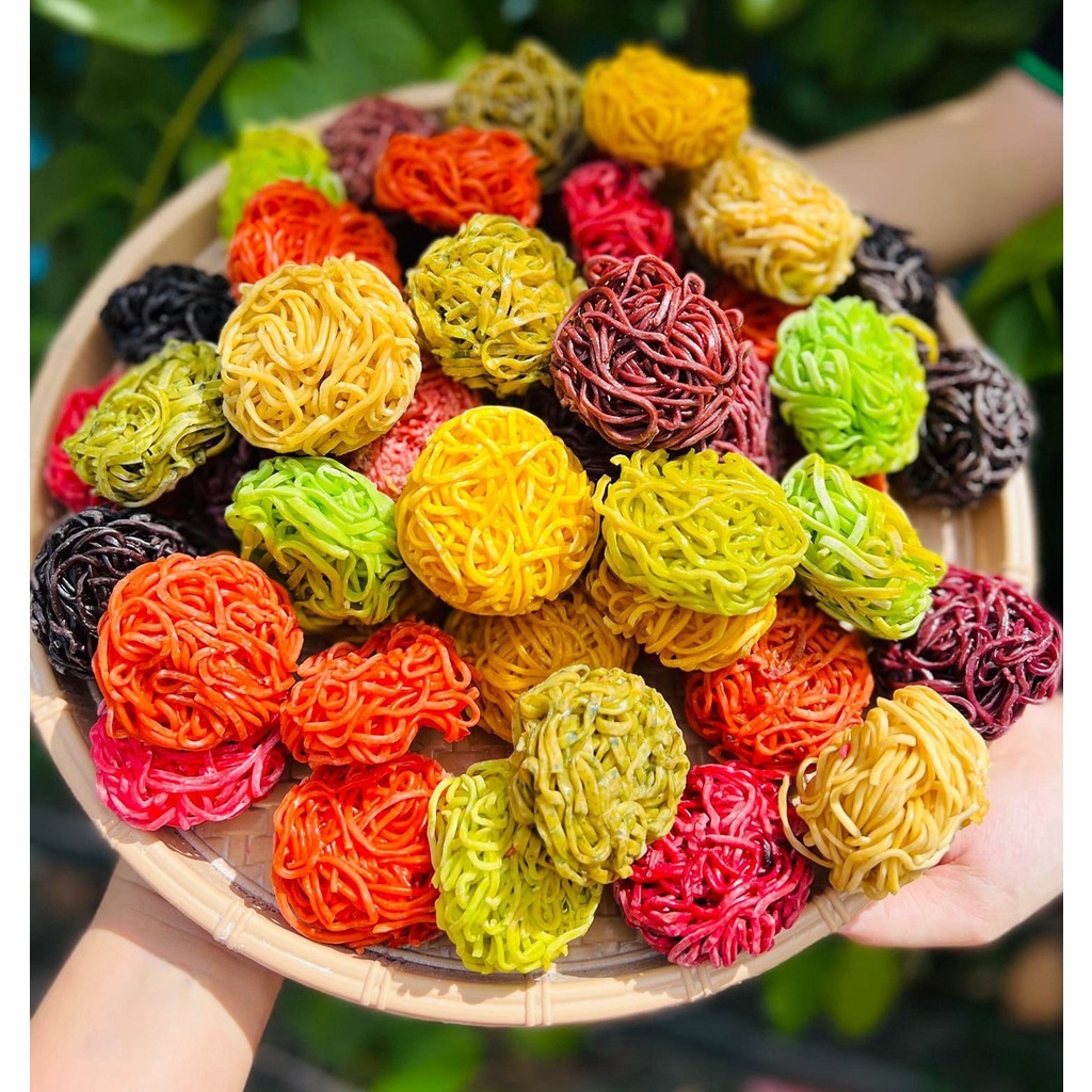 Mì Rau Củ Ngũ Sắc Khô Sa Đéc - Túi 1000g - Đặc Sản Đồng Tháp