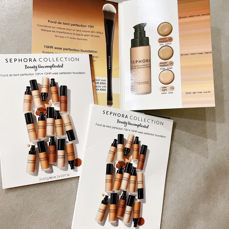 Vỉ Mẫu Thử Kem Nền Sephora Fond de teint perfection 10H Sample