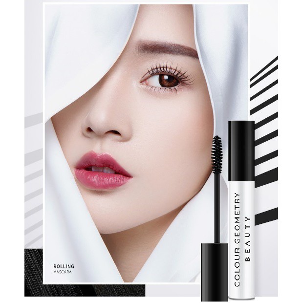 Mascara RIPE GIRL dạng ống nhỏ màu trắng đen chuốt sợi mi chống thấm nước lâu trôi màu đen nhánh