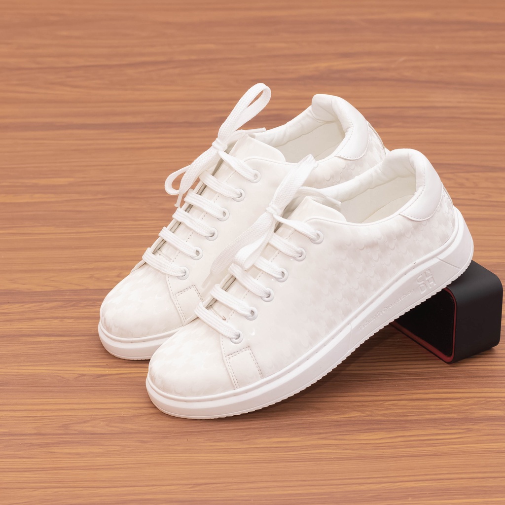 {5 NGÀY GIẢM SỐC} Giầy sneaker da 3D Đen, Trắng phong cách Hàn Quốc ✅  ( FREESHIP ĐƠN 99K )