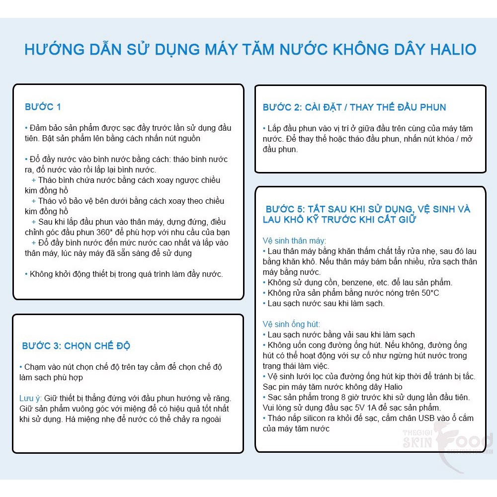 Máy Tăm Nước Cầm Tay Làm Sạch Răng Miệng, Chăm Sóc Nướu Halio Professional, UltraClean Cordless Oral Irrigator