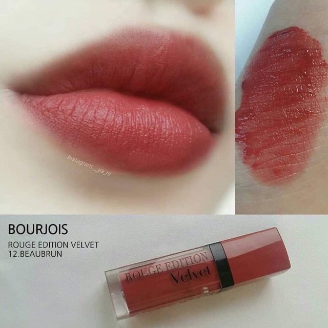 Son bourjois velvet số 12 ( màu đỏ gạch )