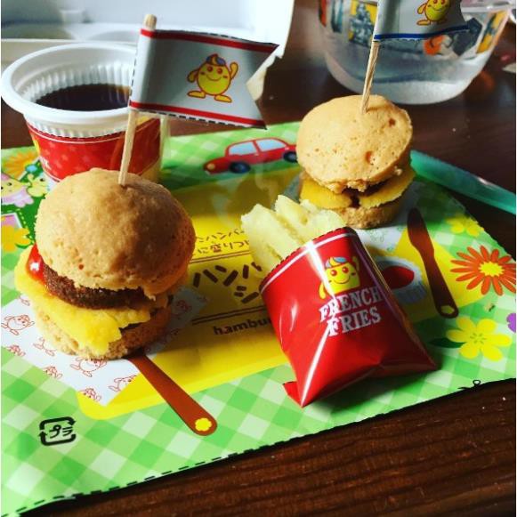 ( KIBO ) Popin Cookin bộ Hamburger- đồ chơi nấu ăn tự làm bánh Nhật Bản