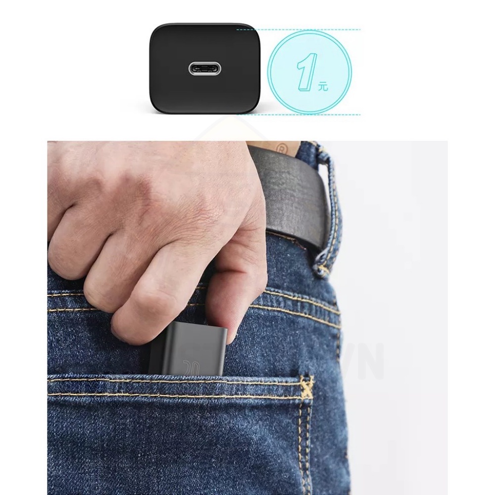 Củ sạc ANKER PowerPort III Nano 20W USB PD Type C 20W - A2633 - Chính Hãng BH 12 Tháng