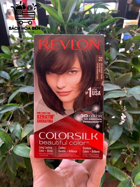 🍫 THUỐC NHUỘM TÓC REVLON 3D-màu 32 nâu tây | BigBuy360 - bigbuy360.vn