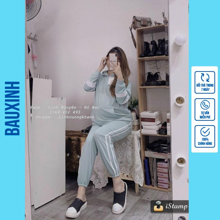 Bộ Đồ Thể Thao Thời Trang Thu Đông Cho Phụ Nữ Mang Thai- B06