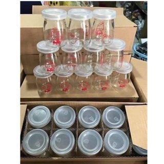 Set 12 hủ sữa chua thuỷ tinh