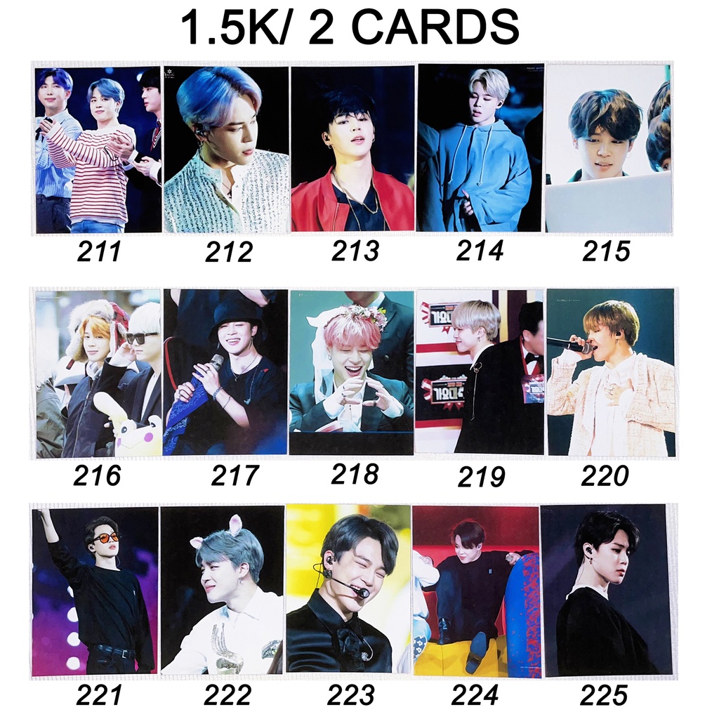 Sale set card JIMIN BTS 2
