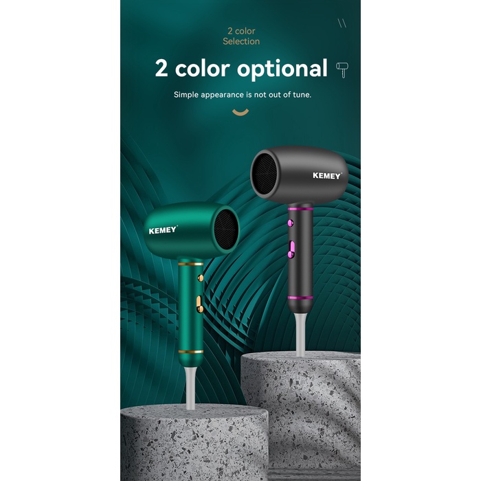 Máy Sấy Tóc Nóng Lạnh Chuyên Nghiệp 3 Tốc Độ Sấy Kemey Km 8228