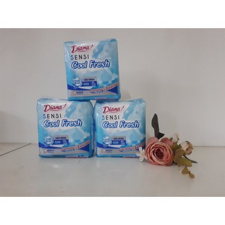 Băng Vệ Sinh Diana Sensi Cool Fresh Siêu Mỏng không Cánh 23cm Gói 8 Miếng