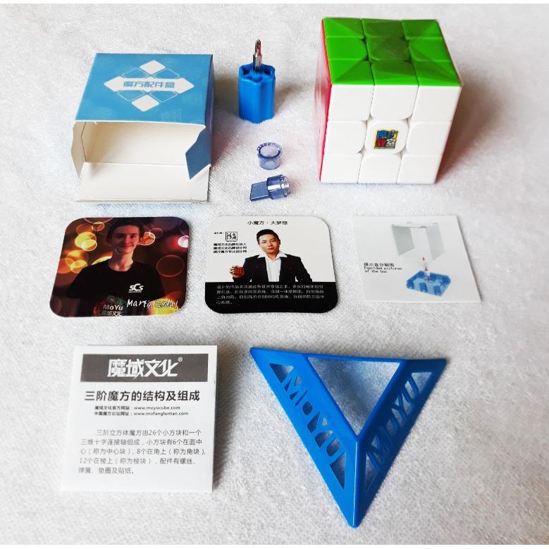 Rubik 3x3 Nam Châm MoYu RS3M 2020 Stickerless 3x3x3 Khối Lập Phương Robik 3 Tầng  - NC3302