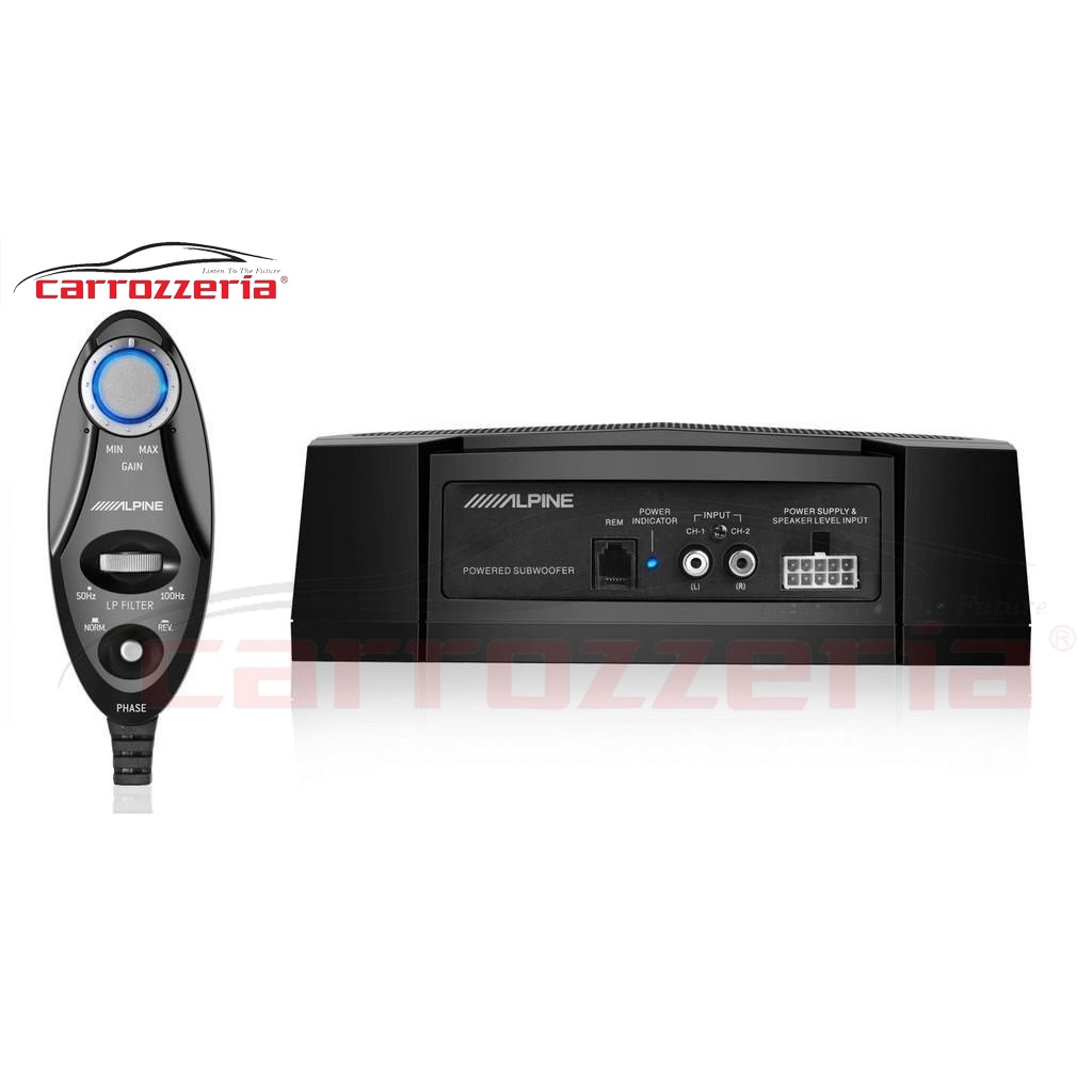 Loa Sub gầm ghế ô tô xe hơi ALPINE SWE 1080 35.8Wx2 BH 12 tháng
