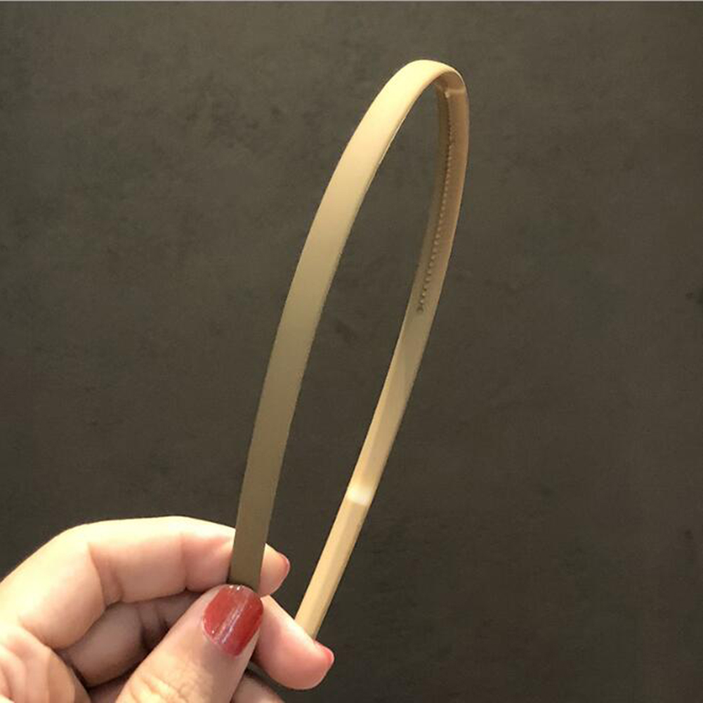 Băng đô cài tóc trơn màu đơn giản bằng nhựa dành cho nữ