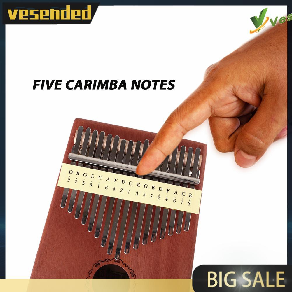 5x Thumb Piano Âm Nhạc Cân Dán Kalimba Dán Phần Nhạc Cụ