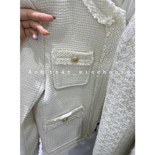 SẴN | Áo khoác dạ tweed cổ điển