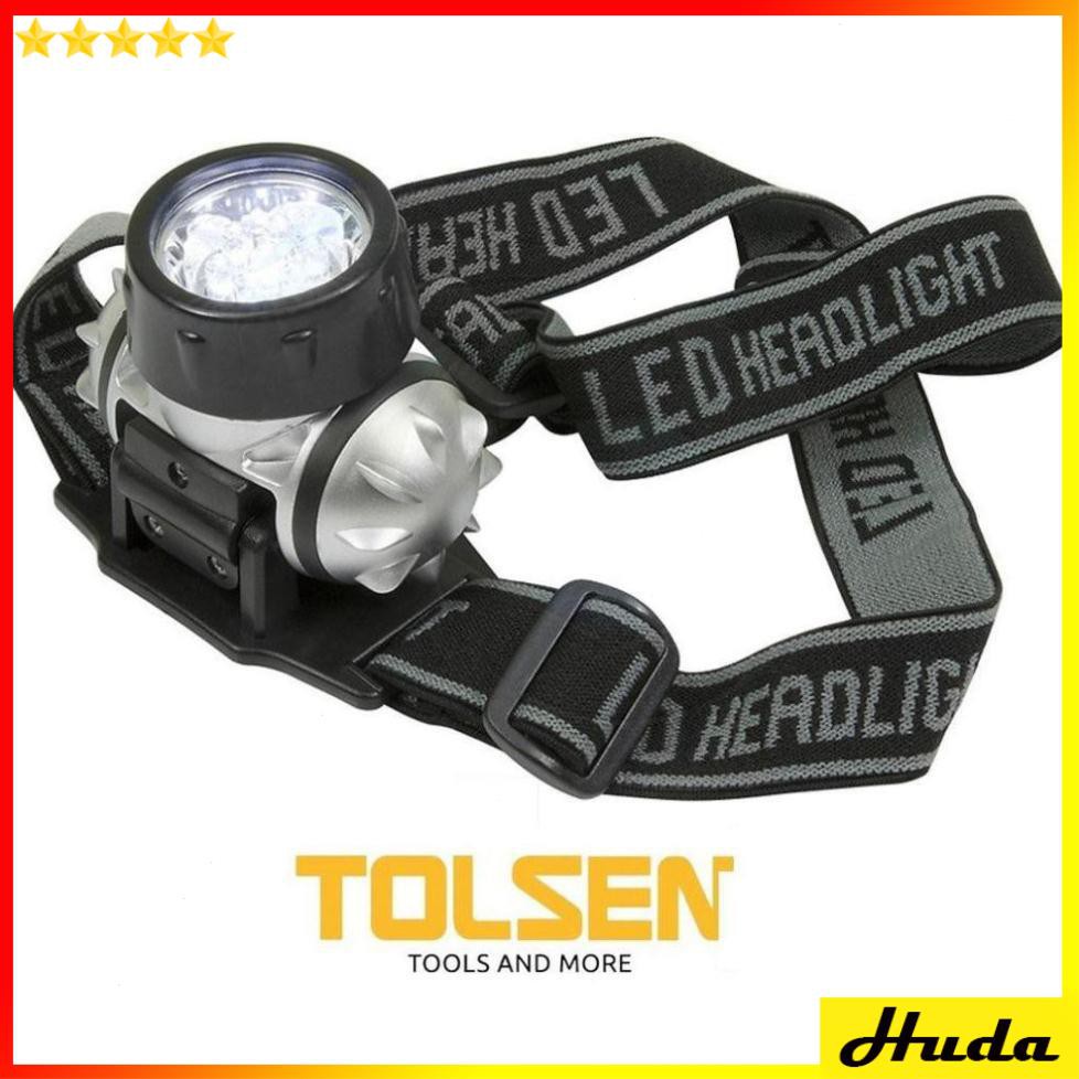 TOLSEN Đèn Đội Đầu Đèn Soi Chiếu Xa 7 LED 50Lumens 60011