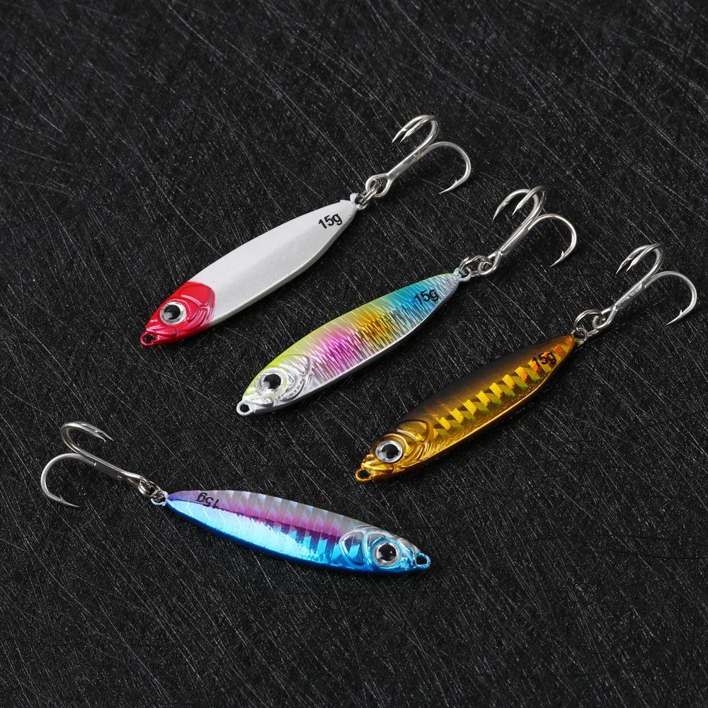 Mồi Câu Cá Giả Bằng Kim Loại 10g 15g 20g 30g Chất Lượng Cao