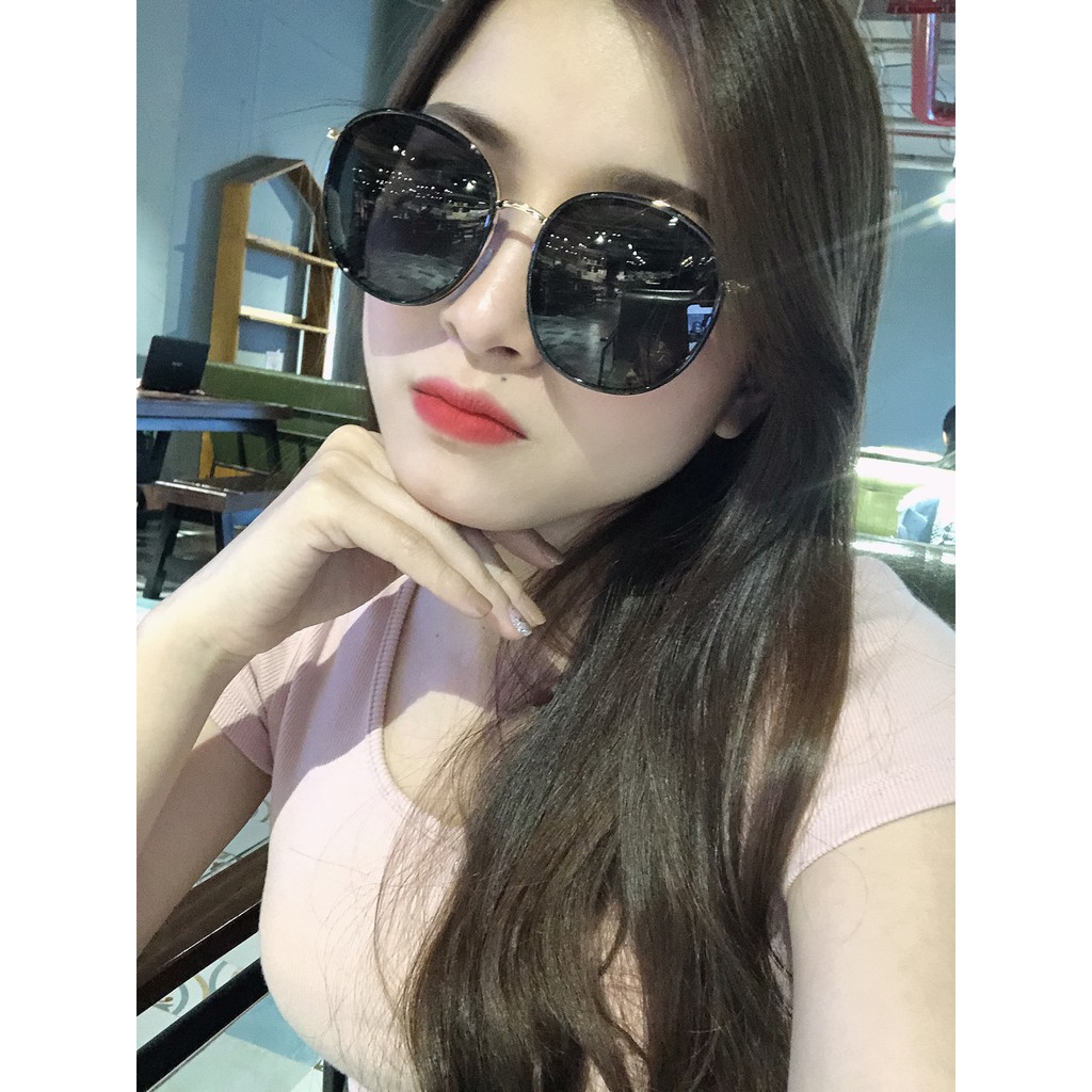 Kính mát tròn gọng kim loại thời trang MK0001