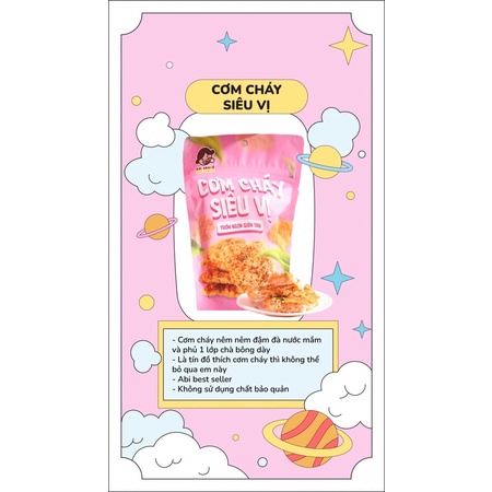 _ABI SNACK_ CƠM CHÁY SIÊU VỊ PHỦ MỘT LỚP CHÀ BÔNG ĐẬM VỊ - THƠM NGON - GIÒN TAN