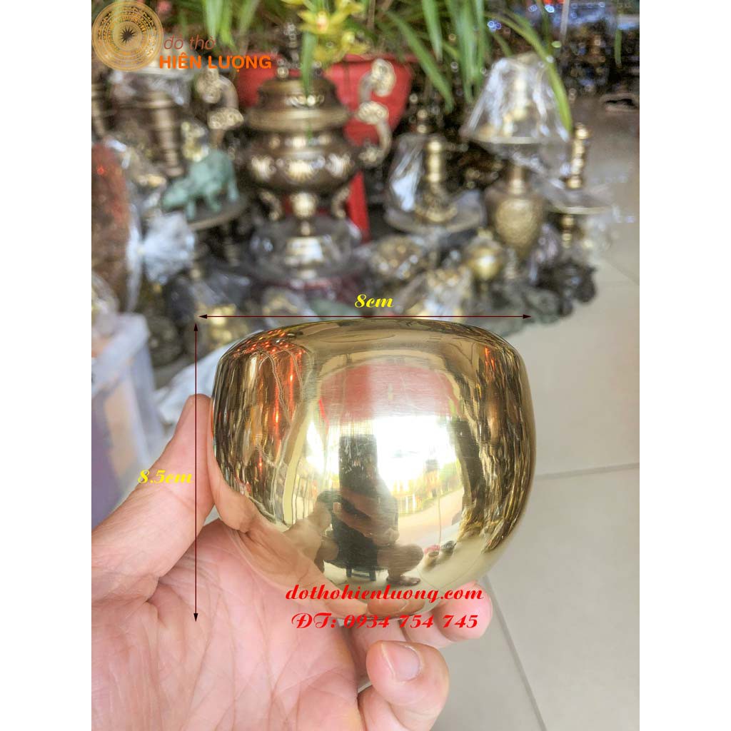 Bộ Chuông Mõ Huế Tụng Kinh Bằng Đồng Số 1 Đường Kính 8.5cm