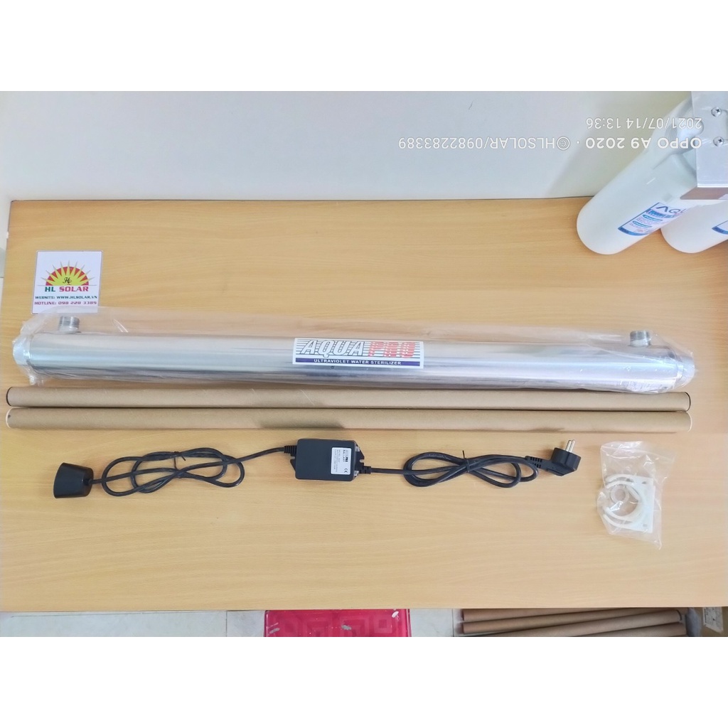 BỘ ĐÈN UV AQUAPRO 55W - DÙNG DIỆT KHUẨN TRONG HỆ THỐNG XỬ LÝ NƯỚC