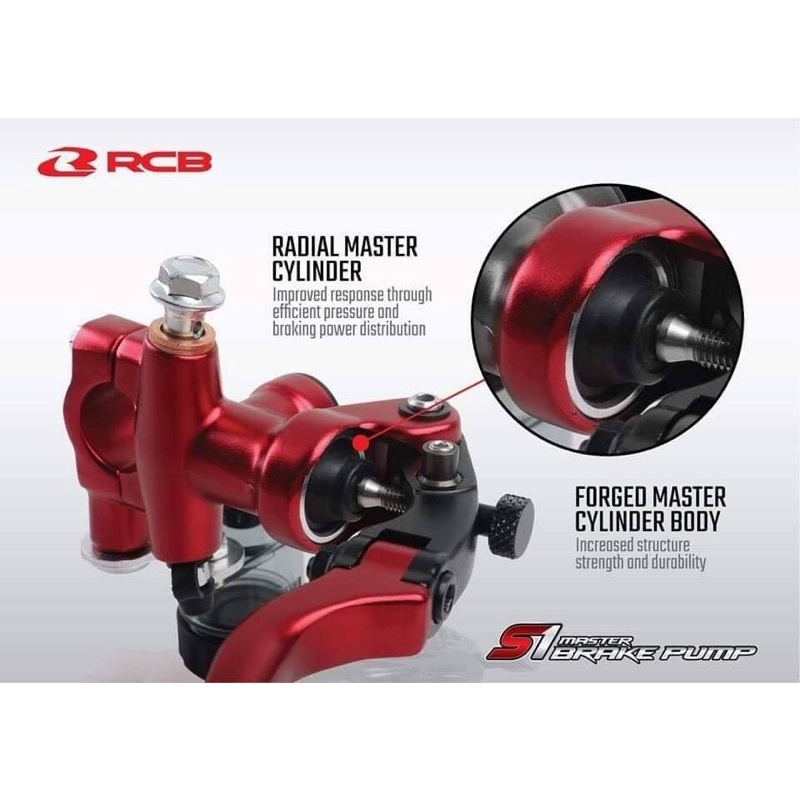 TAY THẮNG RCB 14mm và TAY CÔN RCB 14mm BÌNH DẦU RỜI [CHÍNH HÃNG] GẮN NHIỀU DÒNG XE HONDA, YAMAHA, SUZUKI..v.v.v..