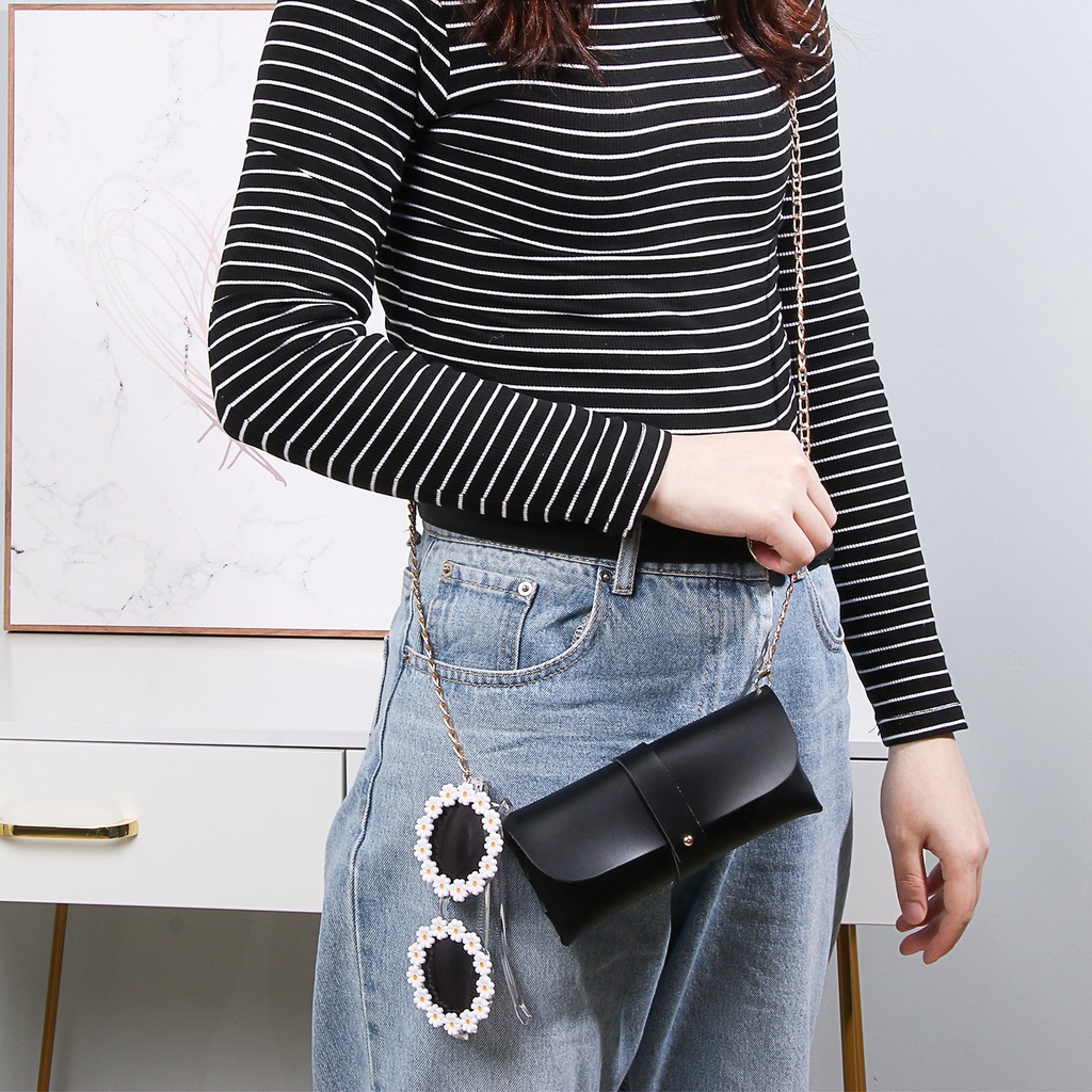 (Hàng Mới Về) Kính Mát Hình Tròn Chống Tia Uv400 Họa Tiết Hoa Cúc Nhiều Màu Sắc Dành Cho Nữ | BigBuy360 - bigbuy360.vn