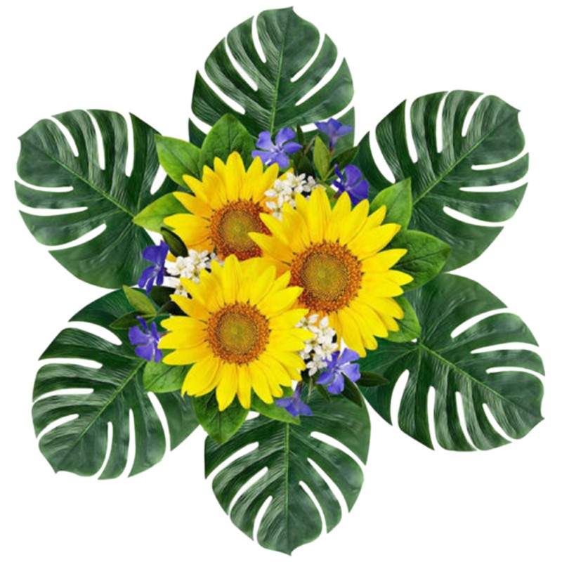 Bộ 6 lá cây cọ trang trí nhà cửa