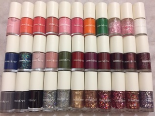 Sơn móng Innisfree Nail Real Color New 2016 #01-#19