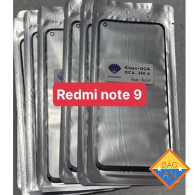 Kính ep liền keo Redmi note 9