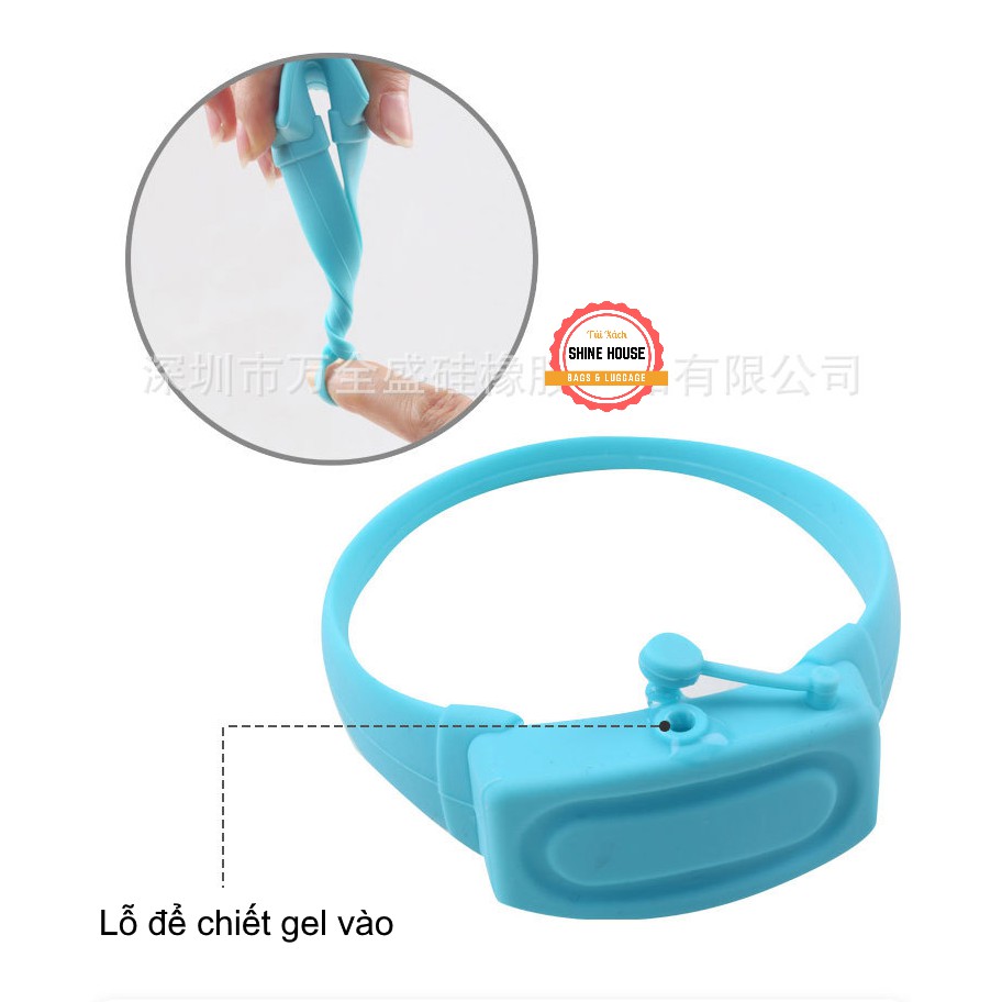 Vòng Đeo Tay Tiện Lợi Chiết Gel Rửa Tay Nhiều Màu Dung Tích 10 ml