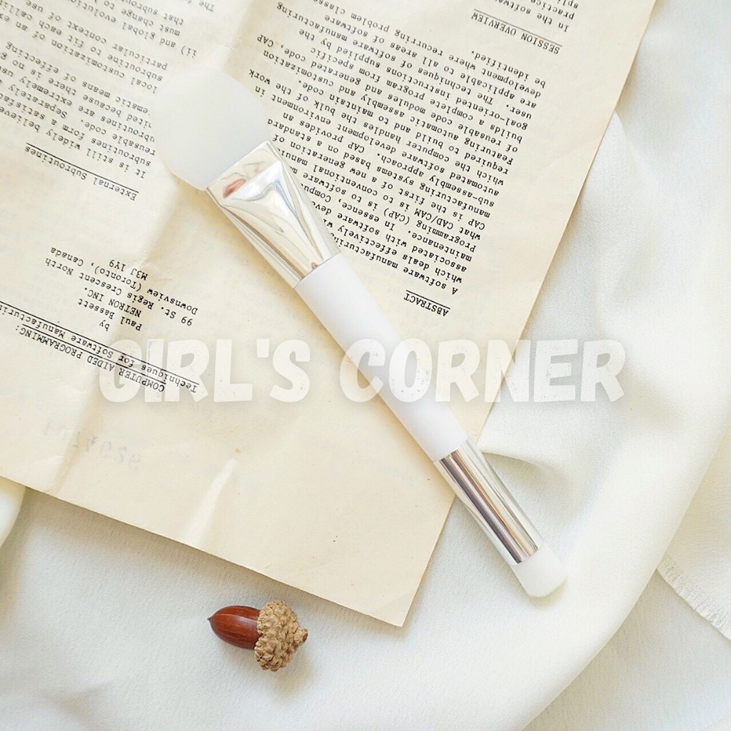 Cọ đắp mặt nạ silicon (2 đầu) - Màu ngẫu nhiên