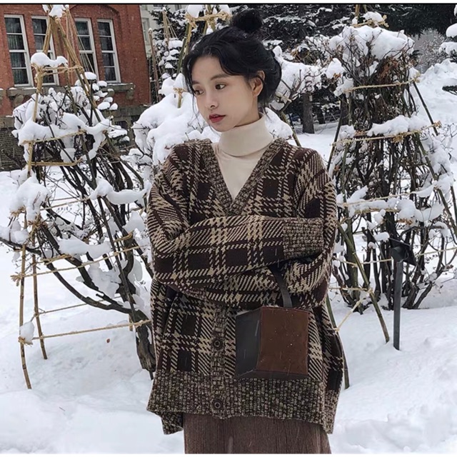 Áo khoác len cardigan Korean Style (Ảnh thật ở cuối)