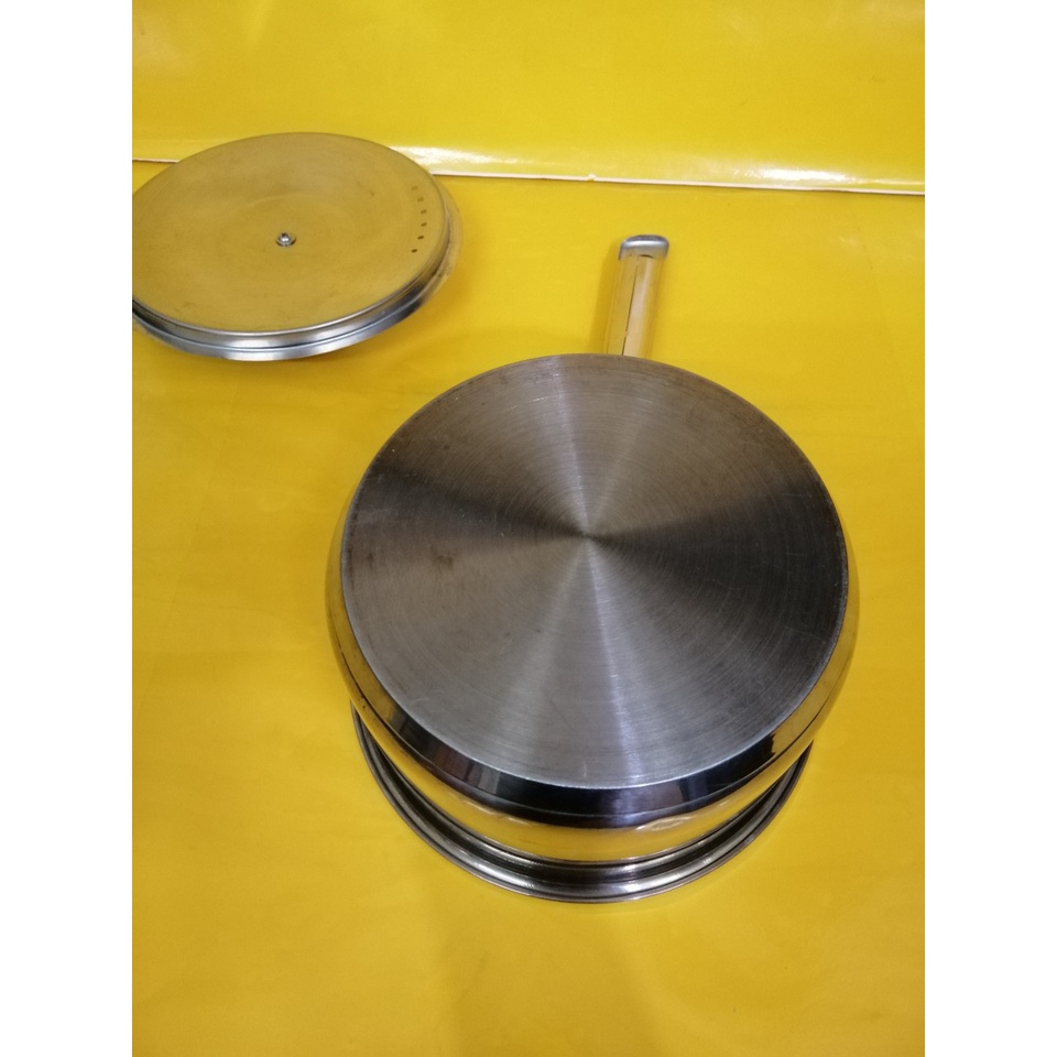 Quánh inox nội địa Nhật, size 19cm, cao 9cm (218), dùng được bếp từ