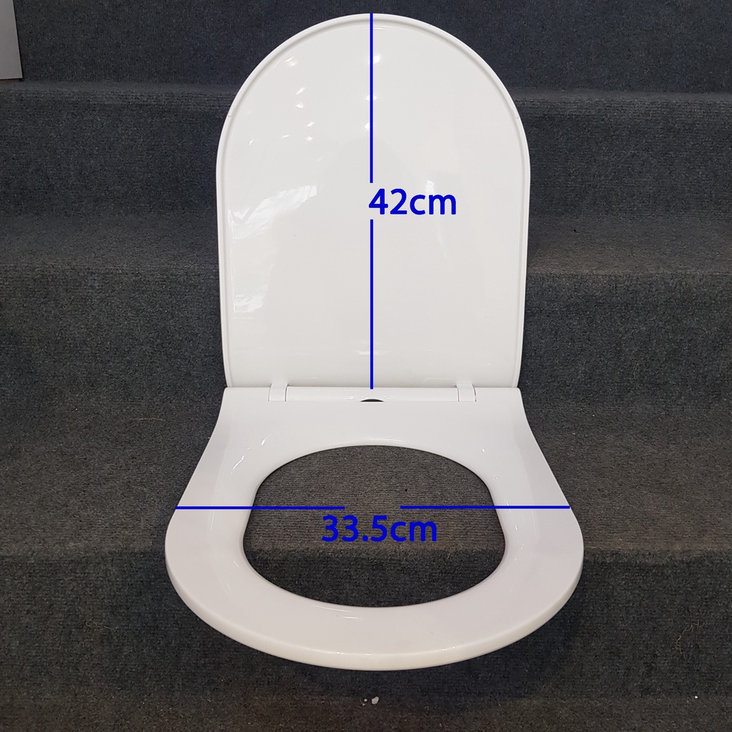 Nắp bồn cầu hình dáng vuông mũi tròn 115PP ( 42x33.5)