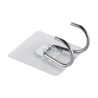 Móc dán tường dạng móc đôi inox siêu cứng Móc Dán Tường Chịu Lực Siêu Chắc Loại 2 Móc Treo Đồ Nhà Bếp Nhà Tắm