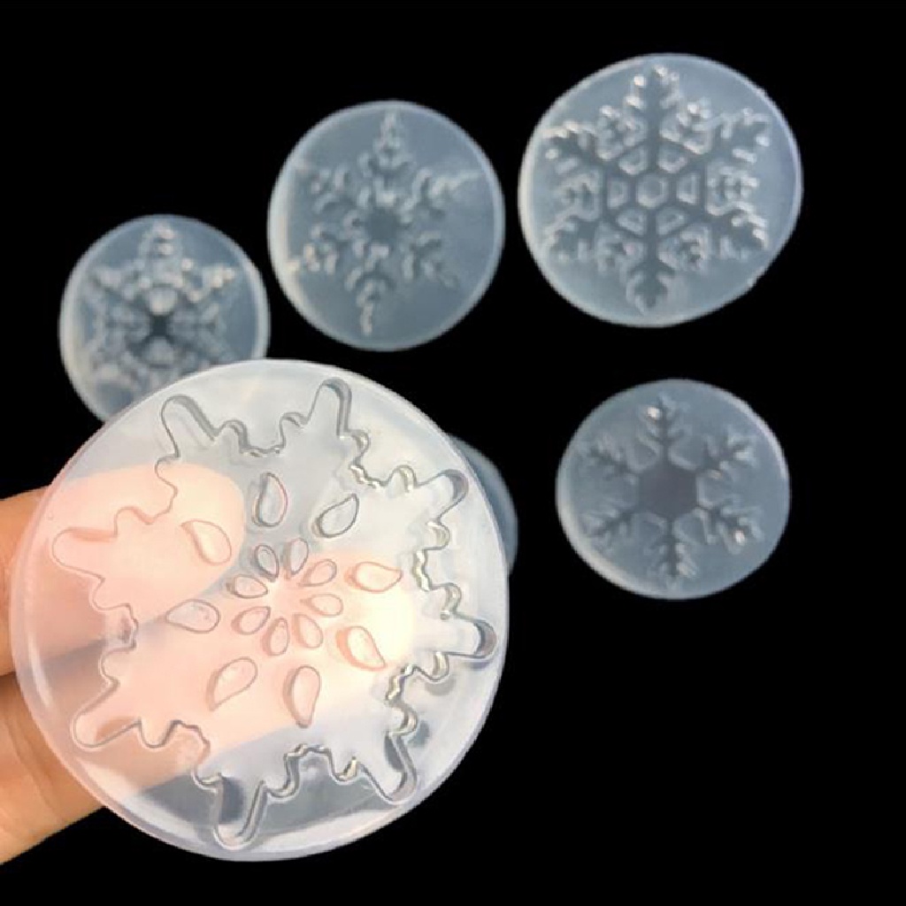 Khuôn silicon làm bánh kẹo/ đồ chơi hình bông tuyết 3D độc đáo tiện lợi