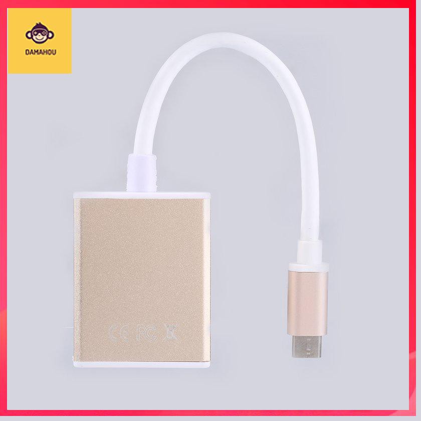 Dây Cáp Chuyển Đổi Từ Cổng Usb C Sang Cổng Vga 3 Cổng Dành Cho Macbook