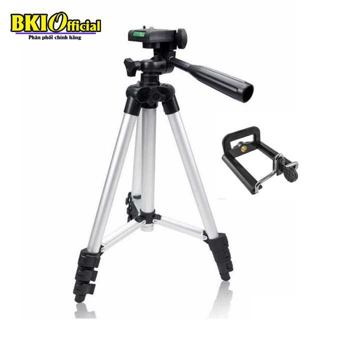 Gậy 3 chân chụp hình máy ảnh, điện thoại Tripod TF - 3110, Tripod chụp ảnh livetream, Chân đế điện thoại quay tiktok