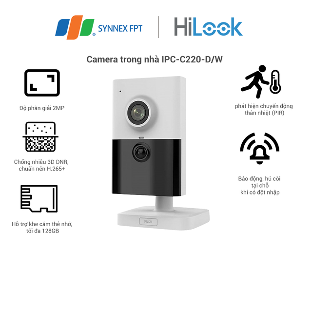 Camera Ip Wifi Hilook Ipc-C220h-D/W 2mp - Hàng Chính Hãng