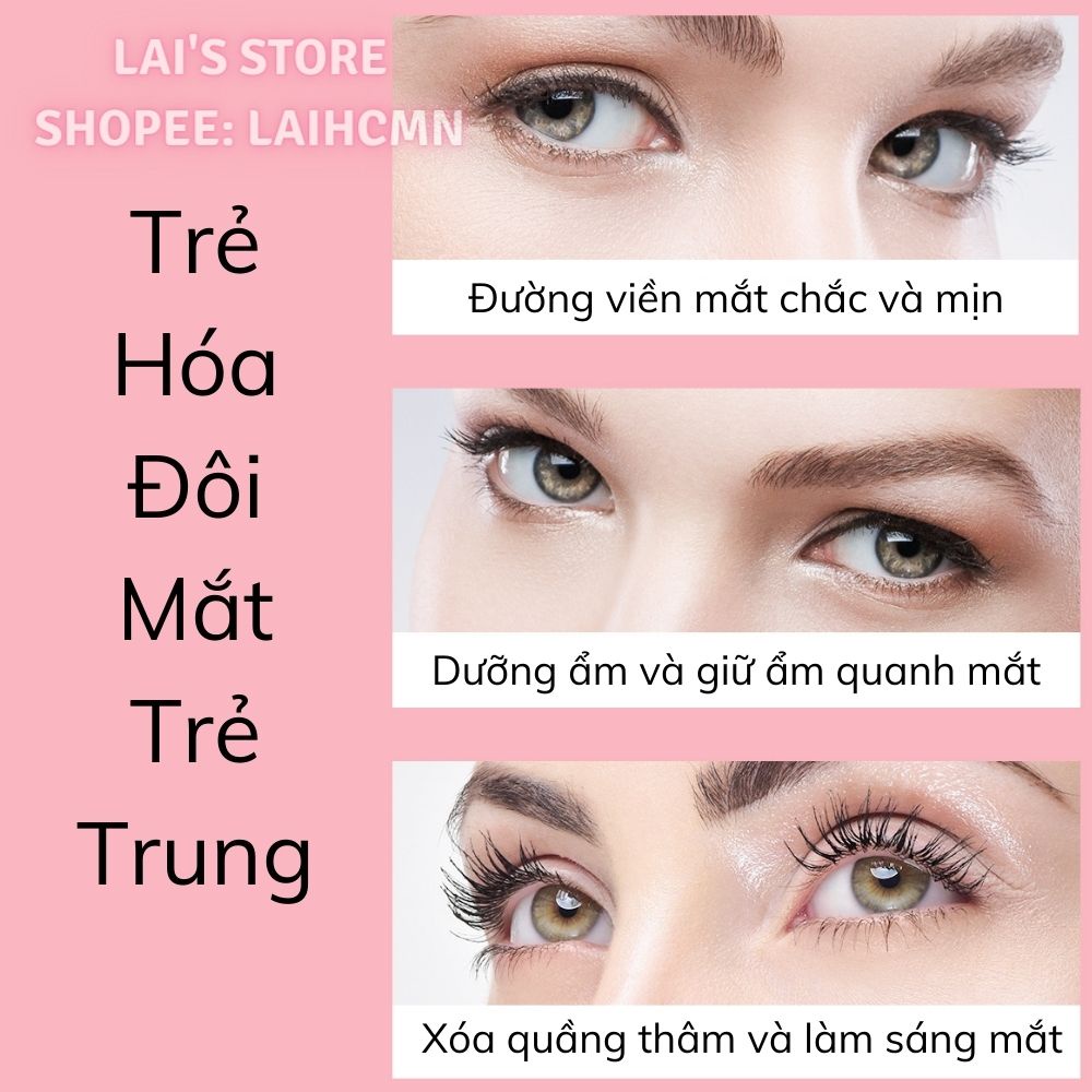 Hộp 60 Miếng Mặt Nạ Mắt Bioaqua (80g) Haematococcus, Ngọc Trai Đen, Copper Peptide Dưỡng Ẩm, Mờ Quầng Thâm, Xóa Nếp Nhăn