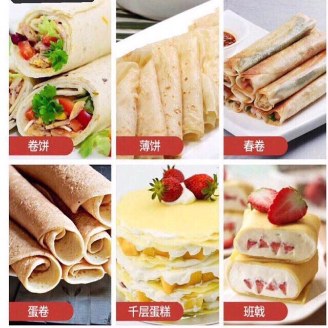 Máy làm bánh nướng bánh tráng - bánh crepe - bánh pancake