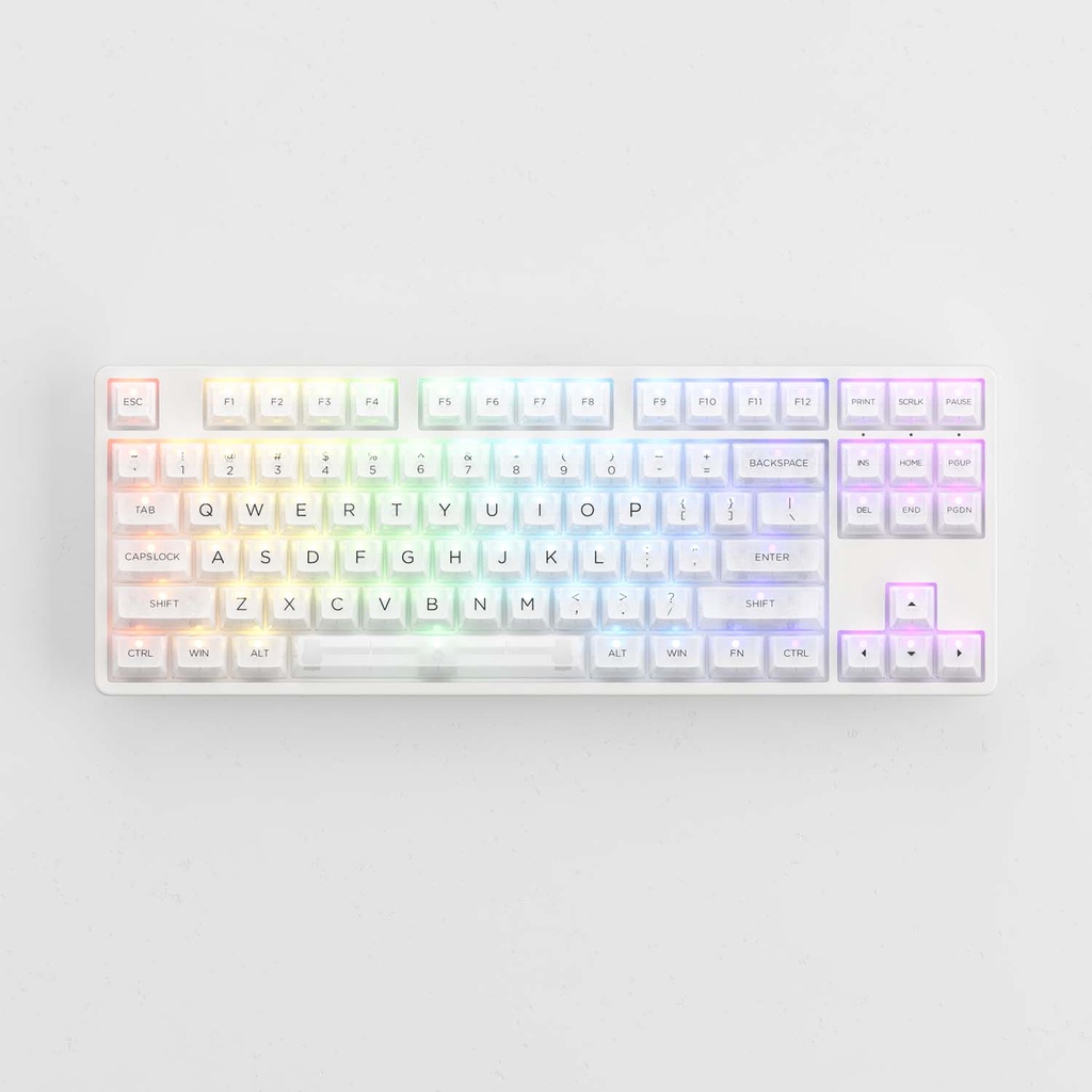 Bộ nút Keycap bàn phím cơ AKKO Keycap set – White (PC / ASA-Clear profile / 155 nút)