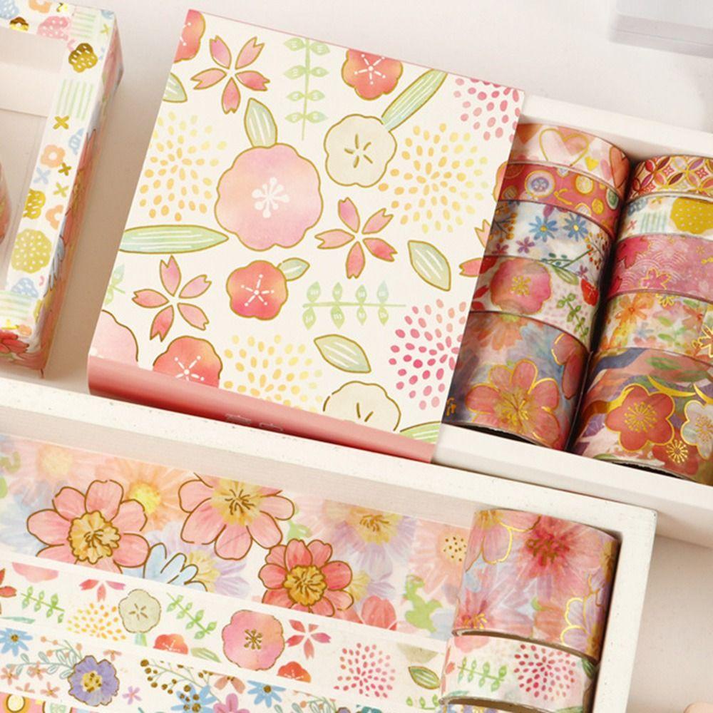 Bộ 60 Cuộn Băng Keo Washi Họa Tiết Trái Tim Nhỏ Xinh Sáng Tạo