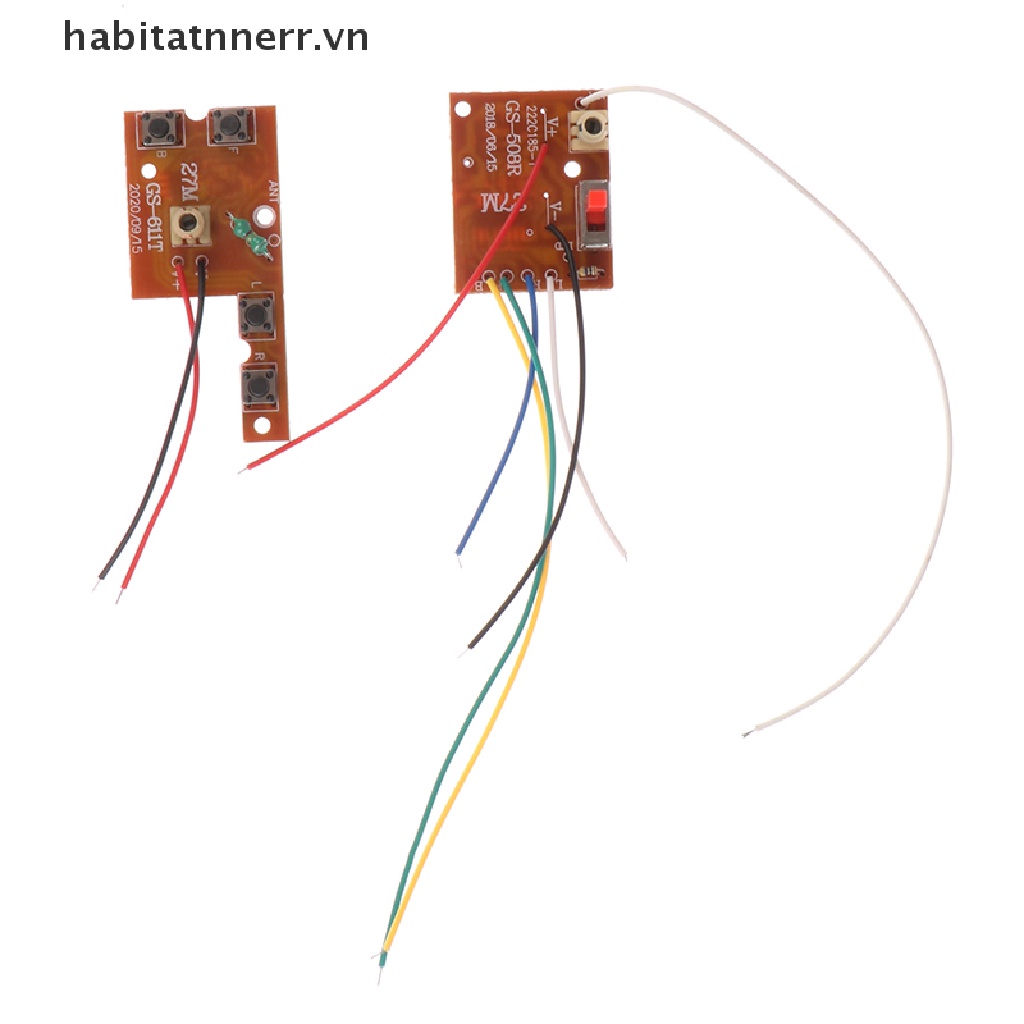 Bộ Bảng Mạch Tiếp Nhận Tín Hiệu Điều Khiển Từ Xa 4CH RC 27MHz