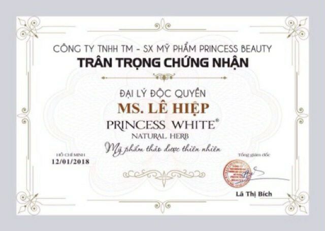 KEM DƯỠNG DA MẶT NICEDAY PRINCESS WHITE