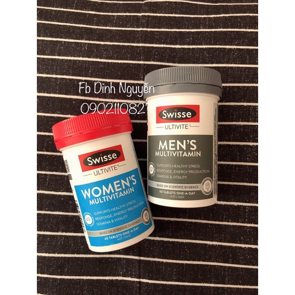 Vitamin tổng hợp Swisse Men's/Women's Ultivite Multivitamin | Thế Giới Skin Care