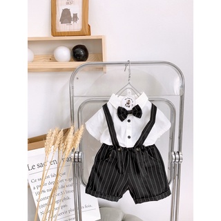 Set yếm công tử bé trai gồm nơ